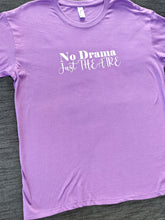 Load image into Gallery viewer, XL 'No Drama' Lilac Tee