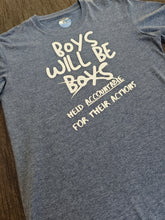 Load image into Gallery viewer, 13-14  Boys will be Held Accountable Blue short sleeved tee