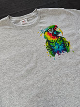 Load image into Gallery viewer, 7-8 Bright Parrot Grey short sleeved tee