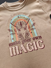 Load image into Gallery viewer, 3-4 'Make your own Magic' tan short sleeved tee