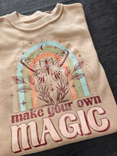Load image into Gallery viewer, 3-4 'Make your own Magic' tan short sleeved tee