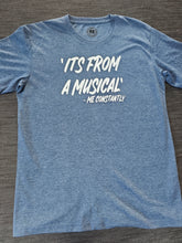 Load image into Gallery viewer, 13-14 'Its From a Musical' Blue tee