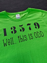 Load image into Gallery viewer, 12-13 'This is Odd' Green tee