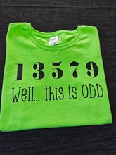 Load image into Gallery viewer, 12-13 'This is Odd' Green tee