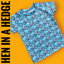 Load image into Gallery viewer, LAST ONE 8-10 Short Sleeved Blue Bike Tee