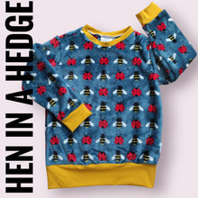 Load image into Gallery viewer, LAST ONE 7-8 Bees and Ladybirds Long Sleeved Supersoft Fleece Jumper