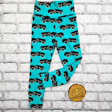 Load image into Gallery viewer, Teal Racer Leggings