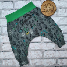 Load image into Gallery viewer, Last Pair 0-3 Succulent Cactus Harem Trousers